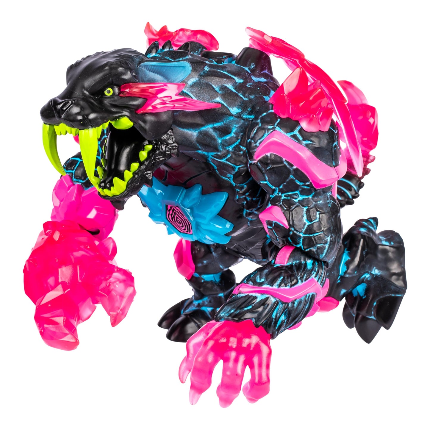MRBEAST LAB Apex Beast Neon Panther Collector Figure – 6.5in Tall, 13 Points of Articulation, Chomping Jaw, Premium Packaging