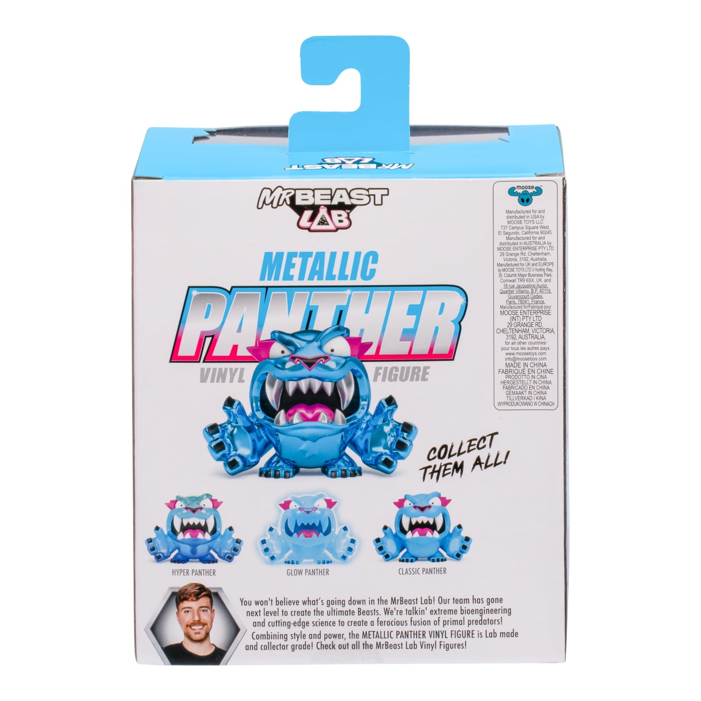 MRBEAST LAB Collectible Vinyl Figures - Metallic Panther 3.5-inch Tall in Premium Display Box | 4 to Collect