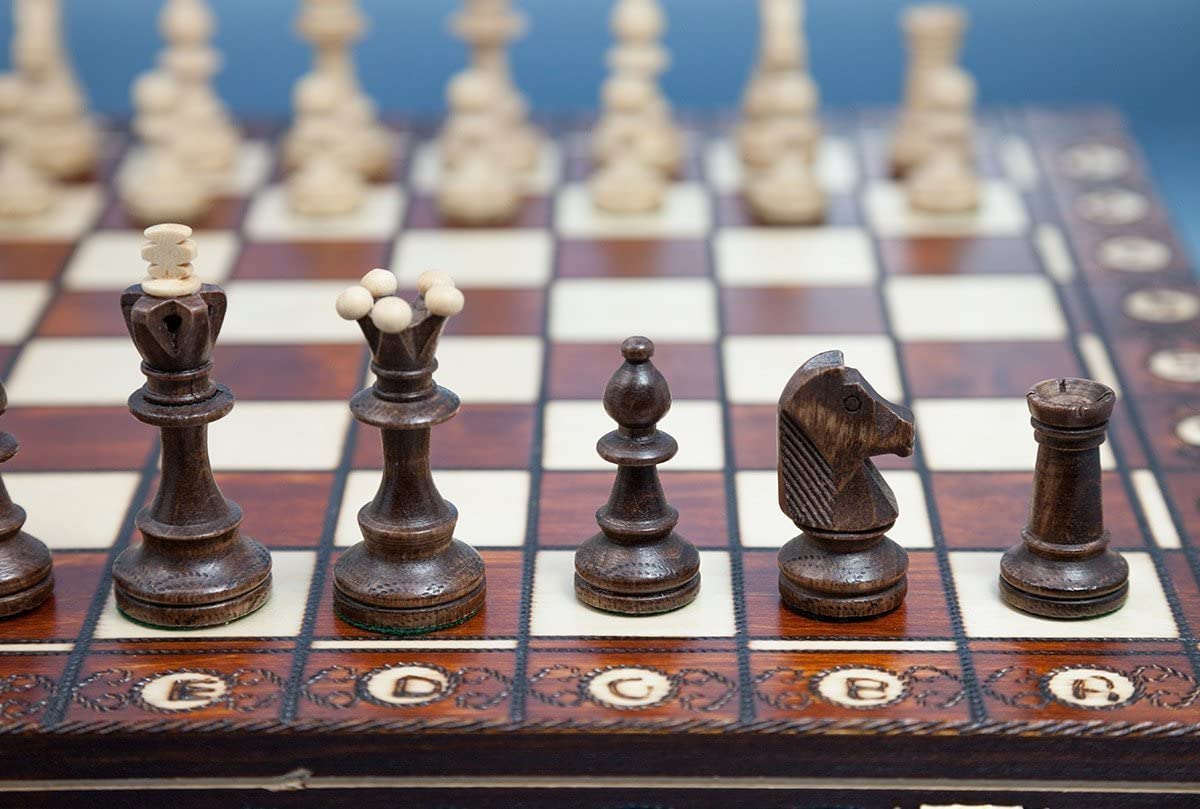 Chess and Games Shop Muba | Handcrafted 16in Wooden Chess Set for 1-2 Players