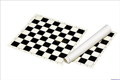Muba Chess & Games Shop | Standard Vinyl Roll-Up Chess Board (2'' Squares, Black)