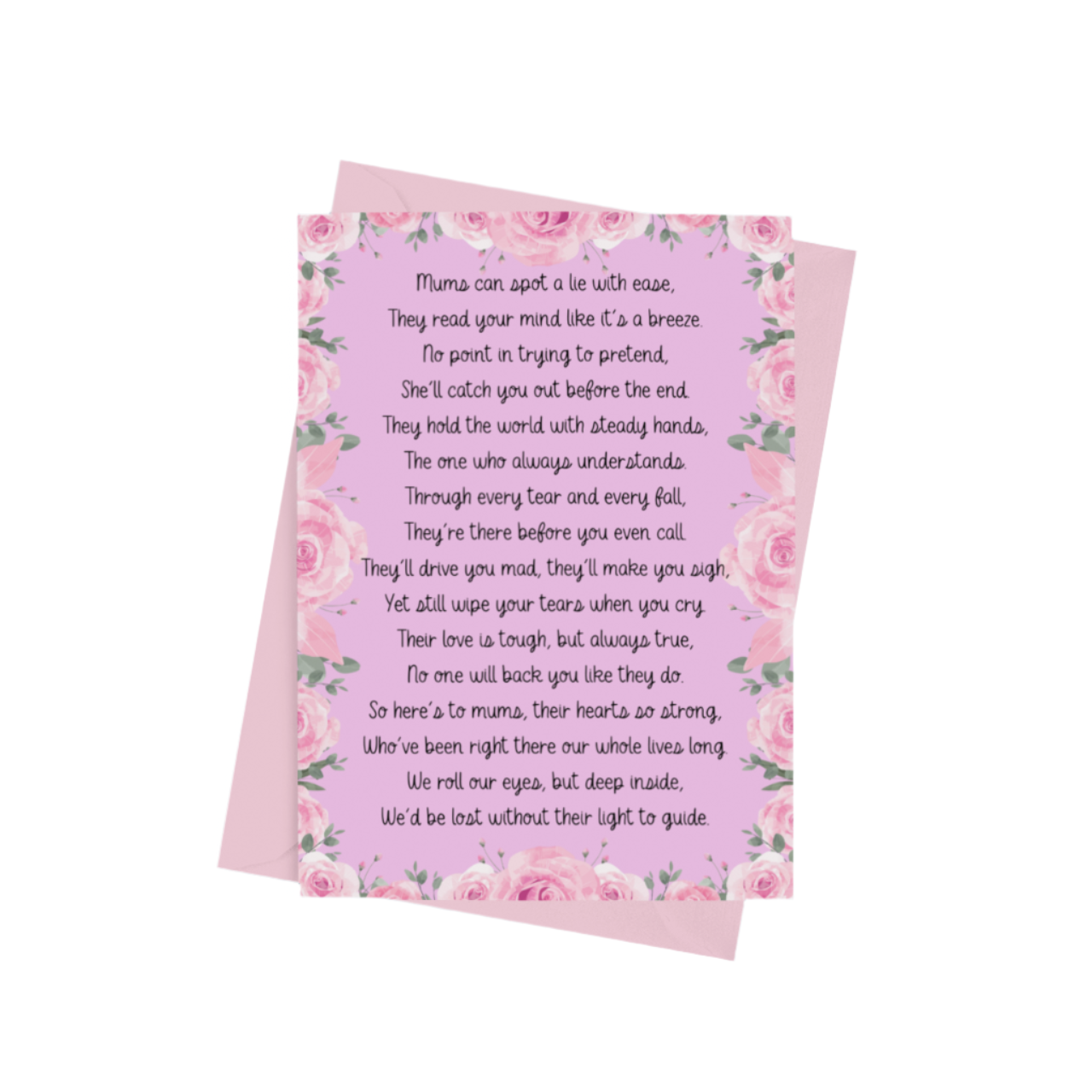 Mum Appreciation Poem Card