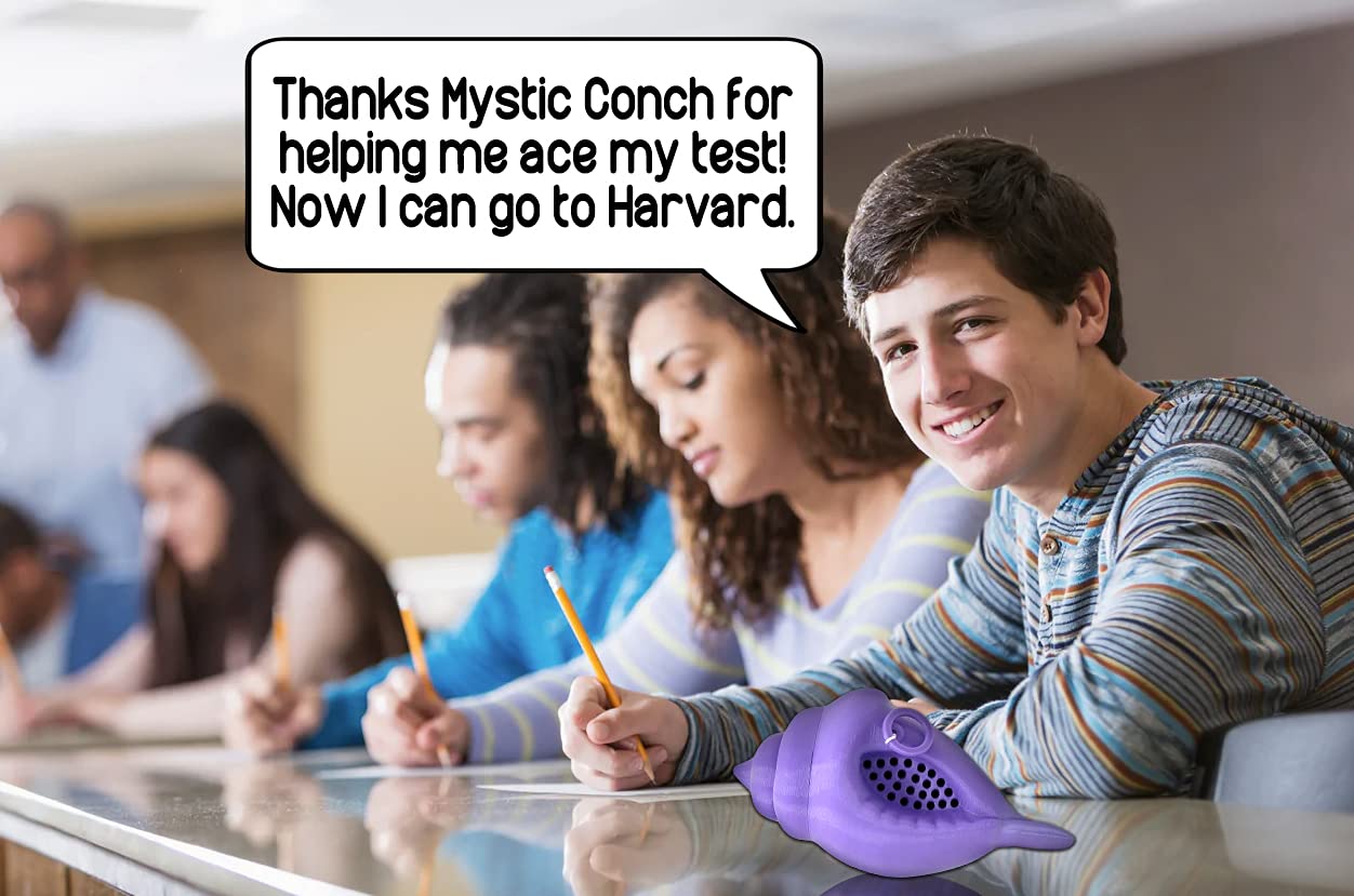 MunnyGrubbers Original Mystic Conch Shell Lavender (V4+) – Parody Yes/No Fortune Teller