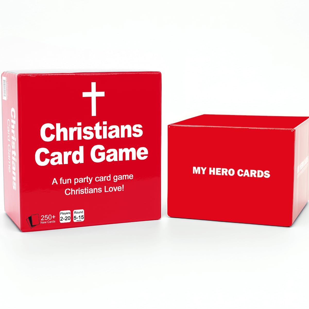 MY HERO CARDS Christians Card Game – Hilarious, Clean Party Game for Adults & Teens | 250+ Cards | 2–20 Players