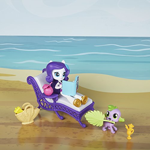 My Little Pony Equestria Girls Rarity Relaxing Beach Lounge Set | Poseable Doll & Accessories