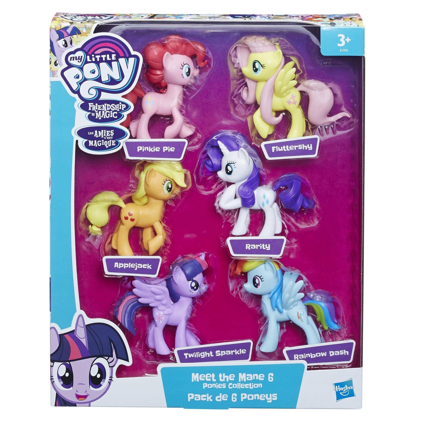 My Little Pony Meet the Mane 6 Collection – 6 3-Inch Pony Figures (Amazon Exclusive)