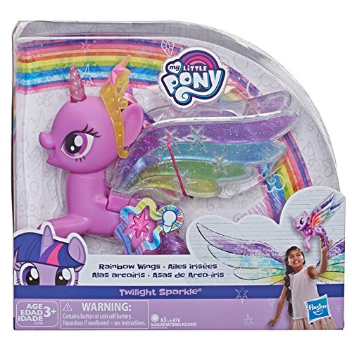 My Little Pony Rainbow Wings Twilight Sparkle – 8-Inch Light-Up Figure, Moving Wings | Ages 3+