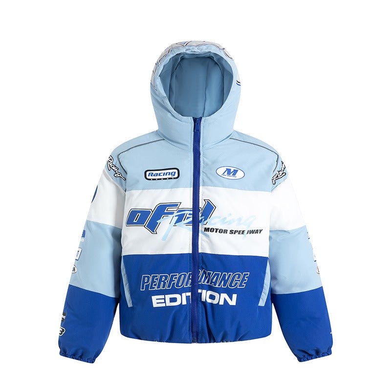 Men’s Winter Jacket - Retro Hooded Black