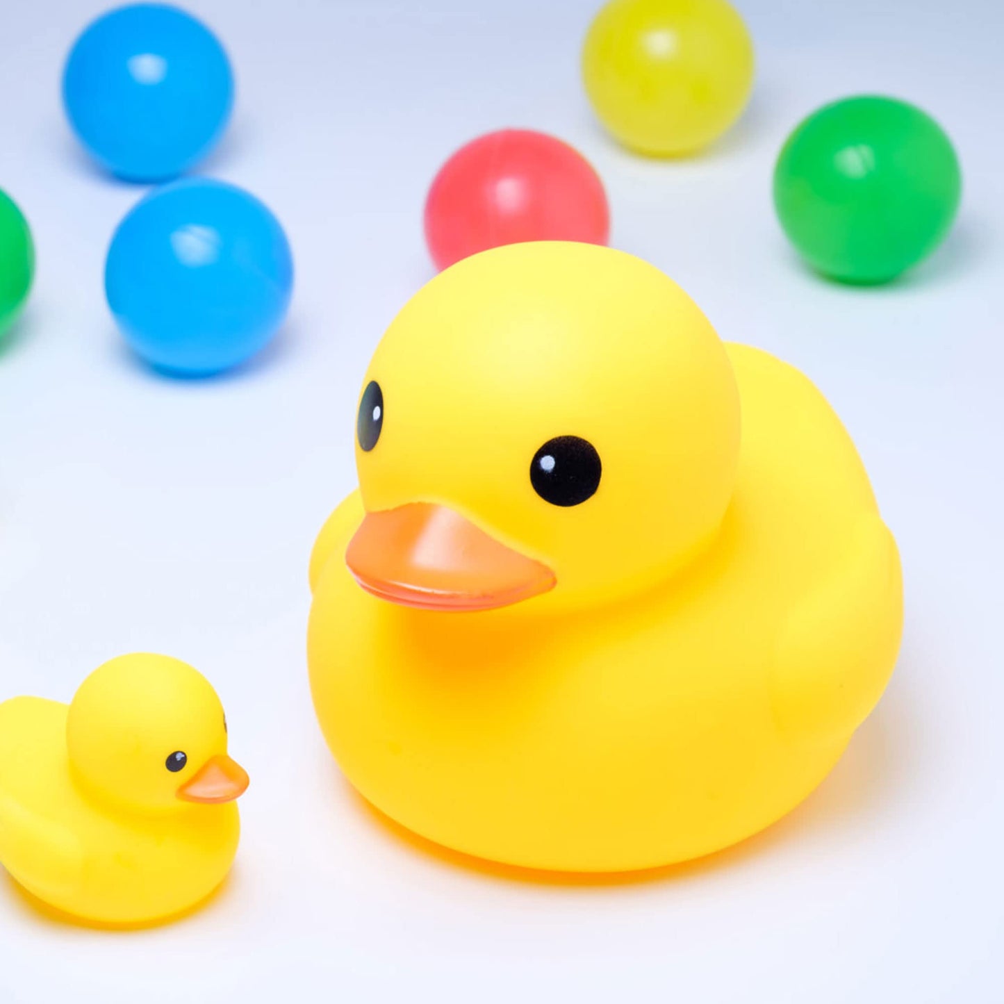 MYLIFEUNIT 4-Inch Yellow Rubber Bath Duck Toy for Kids – Floating Fun for Bath Time