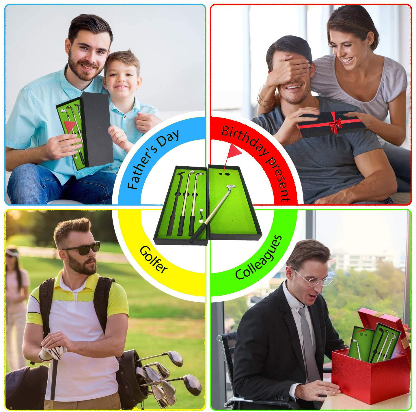NALAKUVARA Golf Pen Desktop Games – Funny Desk Gift for Golfers, Coworkers & Boss | Stocking Stuffers