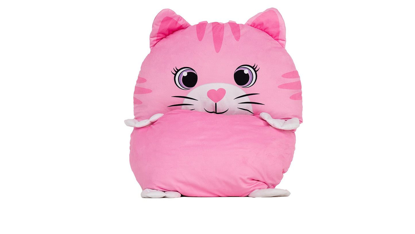 Nap Buddy Kids Sleeping Bag by Unicorns & Robots — Convertible Cat Design, Oeko-Tex Certified