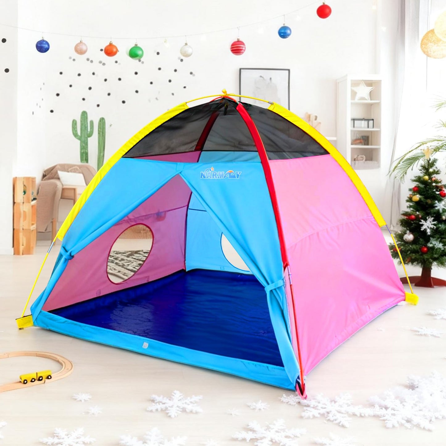 NARMAY Play Tent Easy Joy Dome Tent for Kids – Indoor & Outdoor Fun, 60 x 60 x 44 in