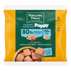 Natures Menu 80/20 Puppy Chicken & Salmon Nuggets Frozen, 1kg