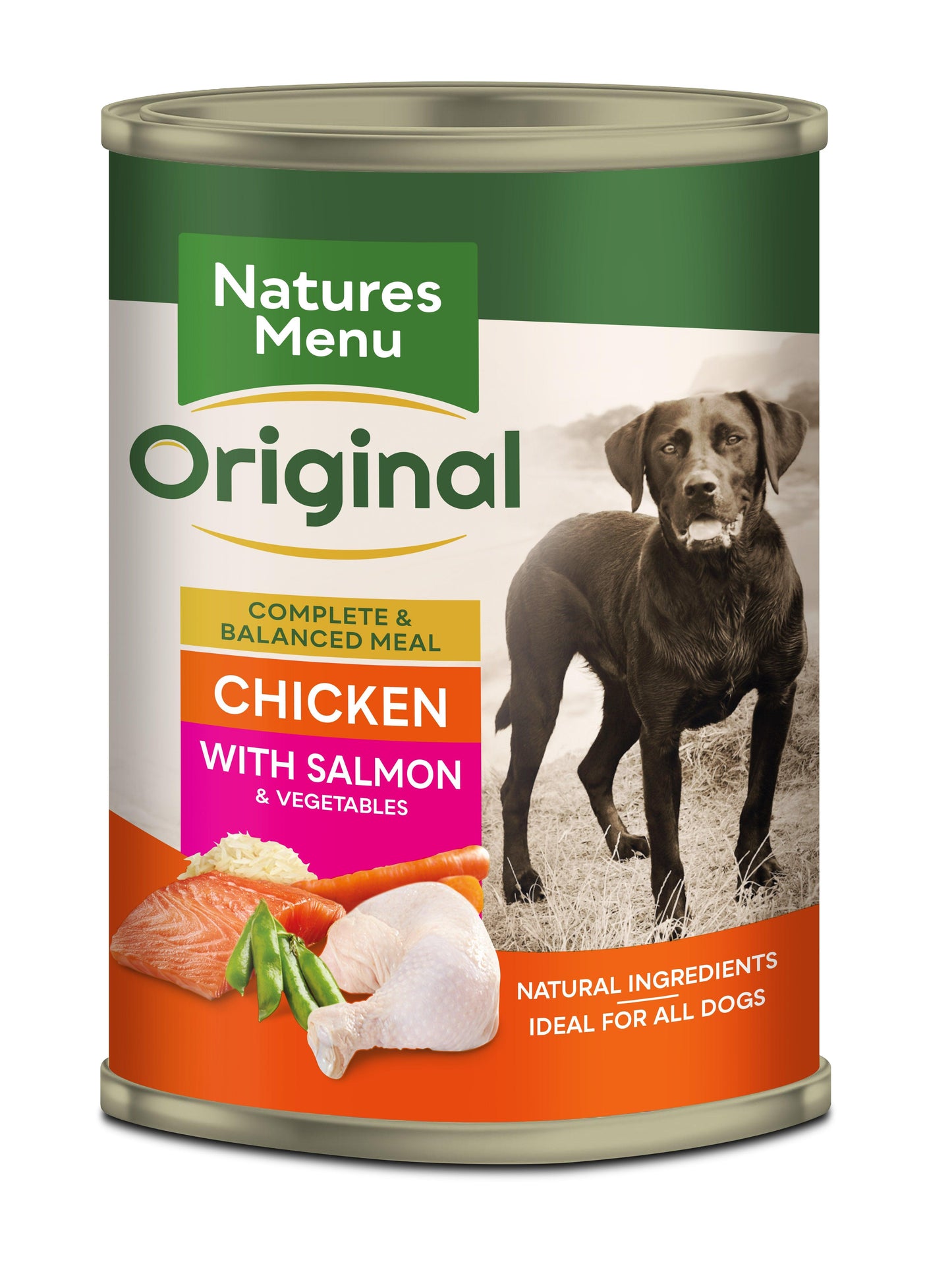 Natures Menu Dog Tins Salmon & Chicken 12x400g