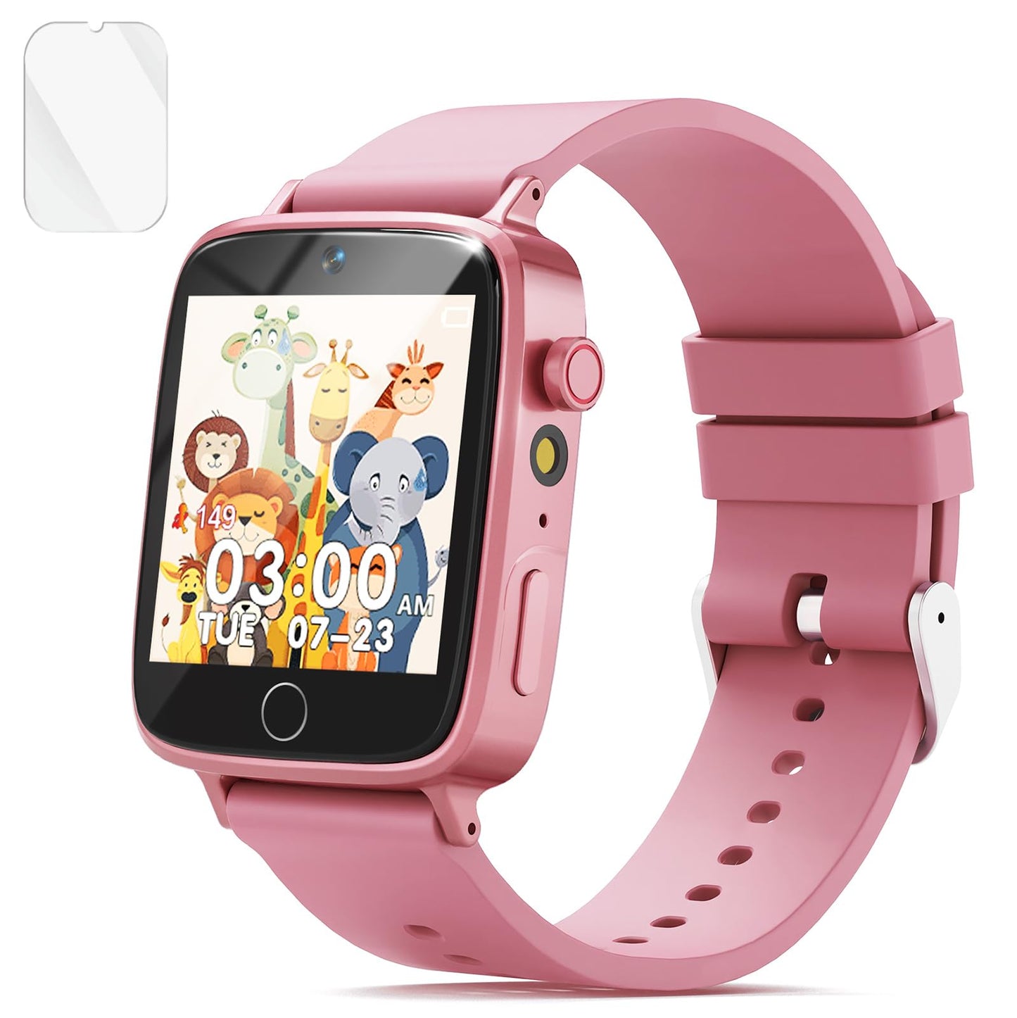 NBKLS Kids Smart Watch for Girls – 26 Games, Camera, Pedometer, Long Battery