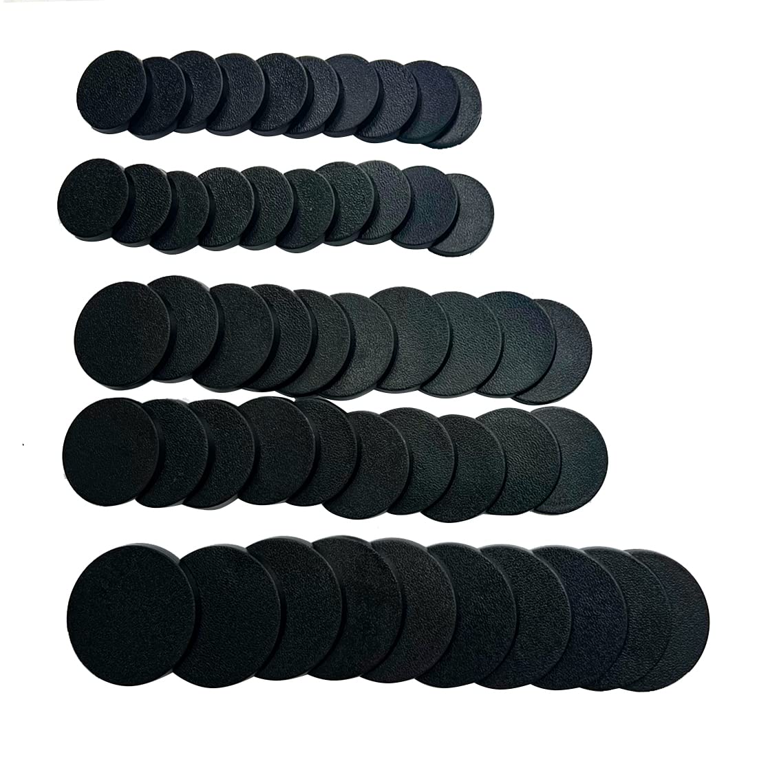 NC EBCO 50Pcs Mix Round Bases – 25mm, 32mm & 40mm for Miniatures