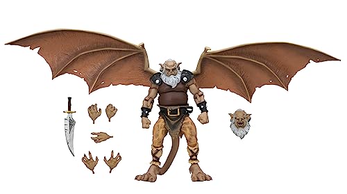 NECA Gargoyles Hudson 7-Inch Ultimate Action Figure - Fully Articulated, Wings, and Interchangeable Head