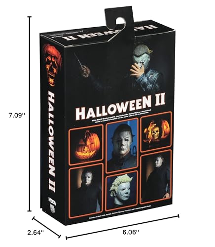 NECA Halloween 2 Ultimate Michael Myers 7-Inch Scale Action Figure | 25+ Points of Articulation & Accessories