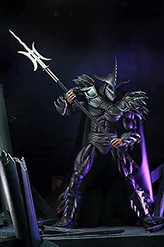 NECA TMNT 7-Inch Super Shredder Shadow Master Action Figure – 8+ Inch Tall, Metallic Finish