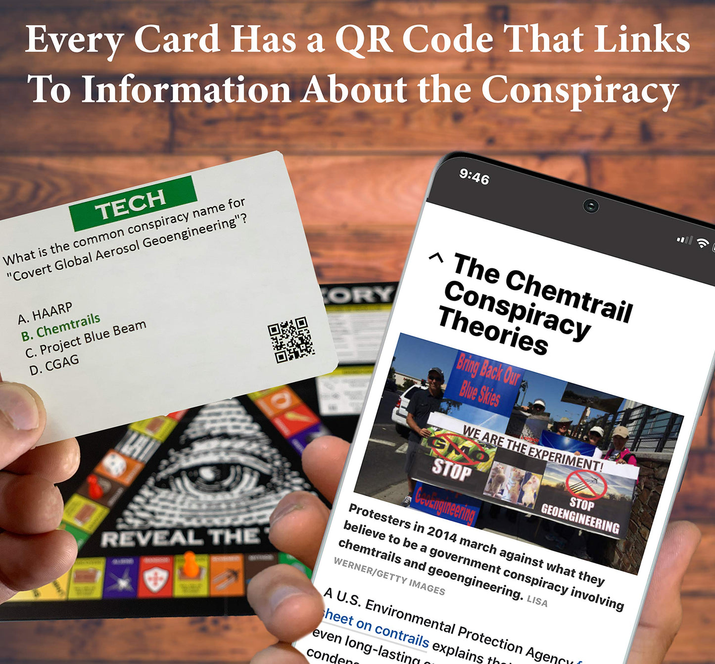 Neddy Games Conspiracy Theory Trivia Board Game – 3rd Edition