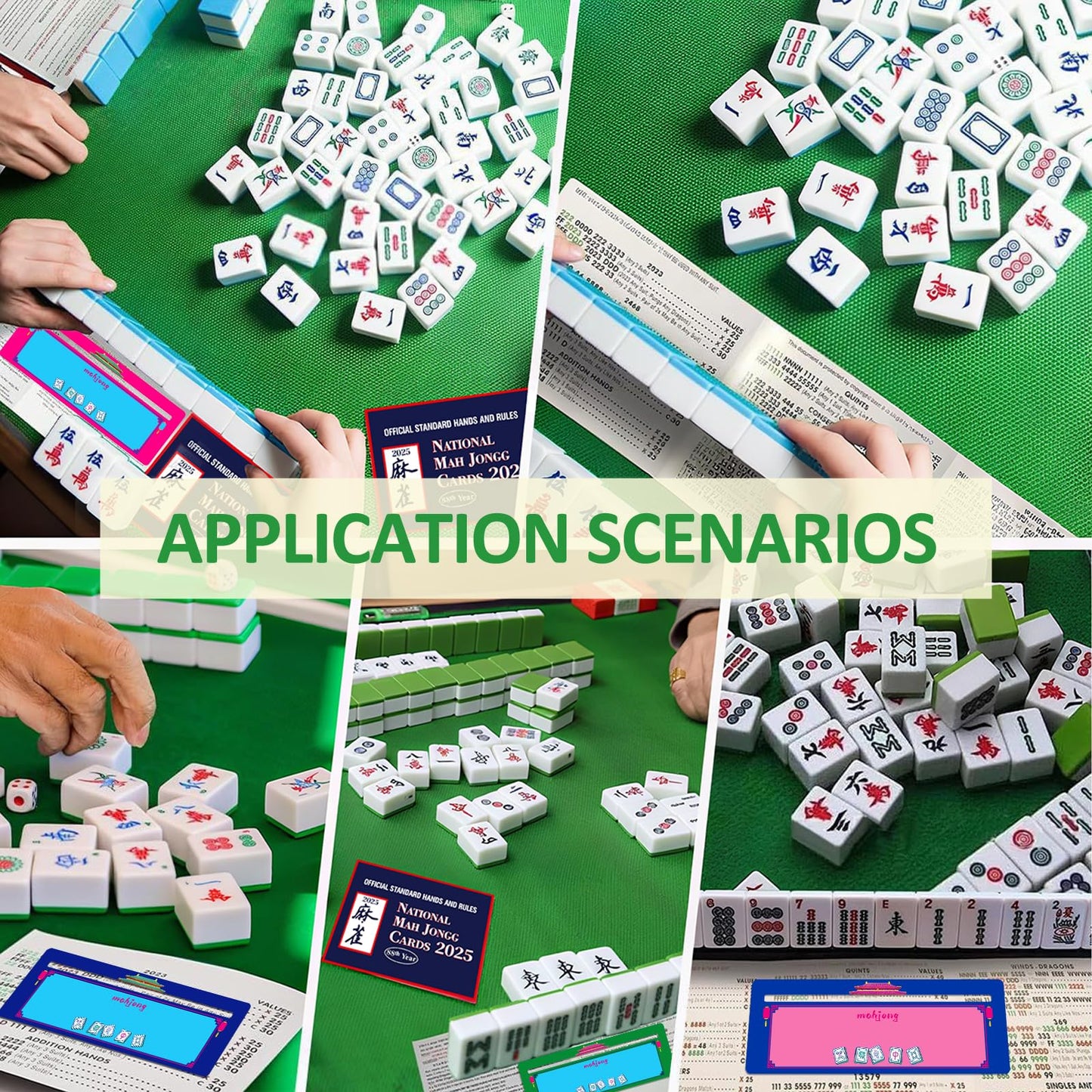 NeoDigix 4-Piece Mahjong Line Finder | American Mahjong Card Guide Strips
