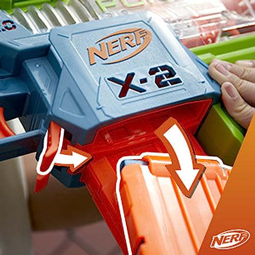 Nerf Elite 2.0 Double Punch Motorized Blaster – 50 Darts, 2 Clips, Ages 8+