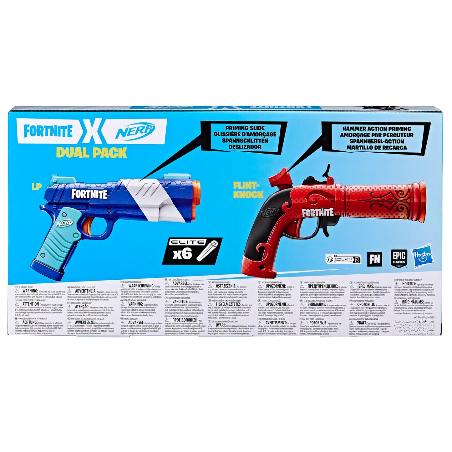 Nerf Fortnite Dual Pack: 2 Blasters & 6 Elite Darts for Outdoor Battles