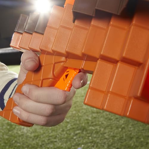 Nerf Minecraft Pillager's Crossbow Dart Blaster — 6-Dart Capacity, N1 Darts, Ages 8+