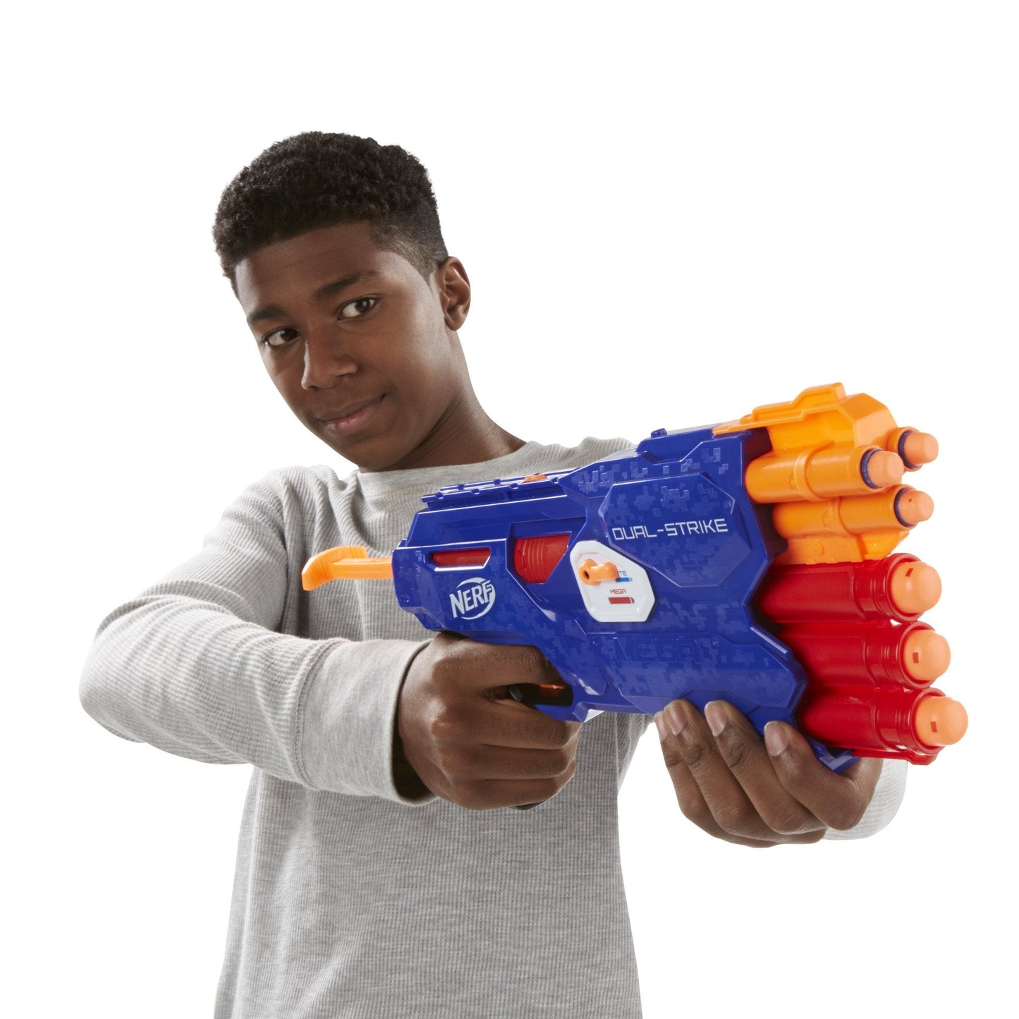 Nerf N-Strike Elite Dual-Strike Blaster Toy – Fast Dart Blasting Action