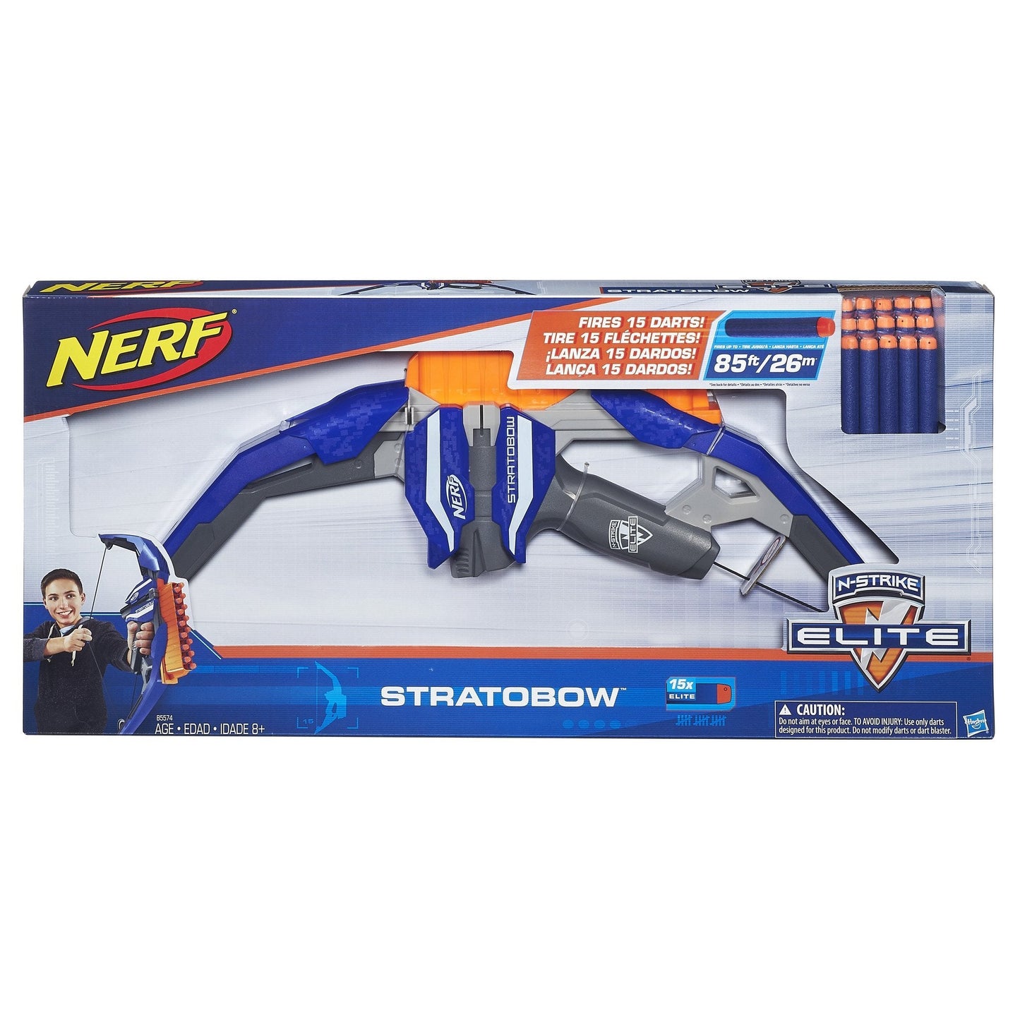 NERF N-Strike StratoBow Bow - Fast Dart Blaster for Outdoor Play
