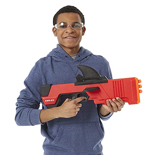 Nerf Roblox MM2 Shark Seeker Dart Blaster — Shark Fin Prime, 3 Mega Darts & Roblox Code