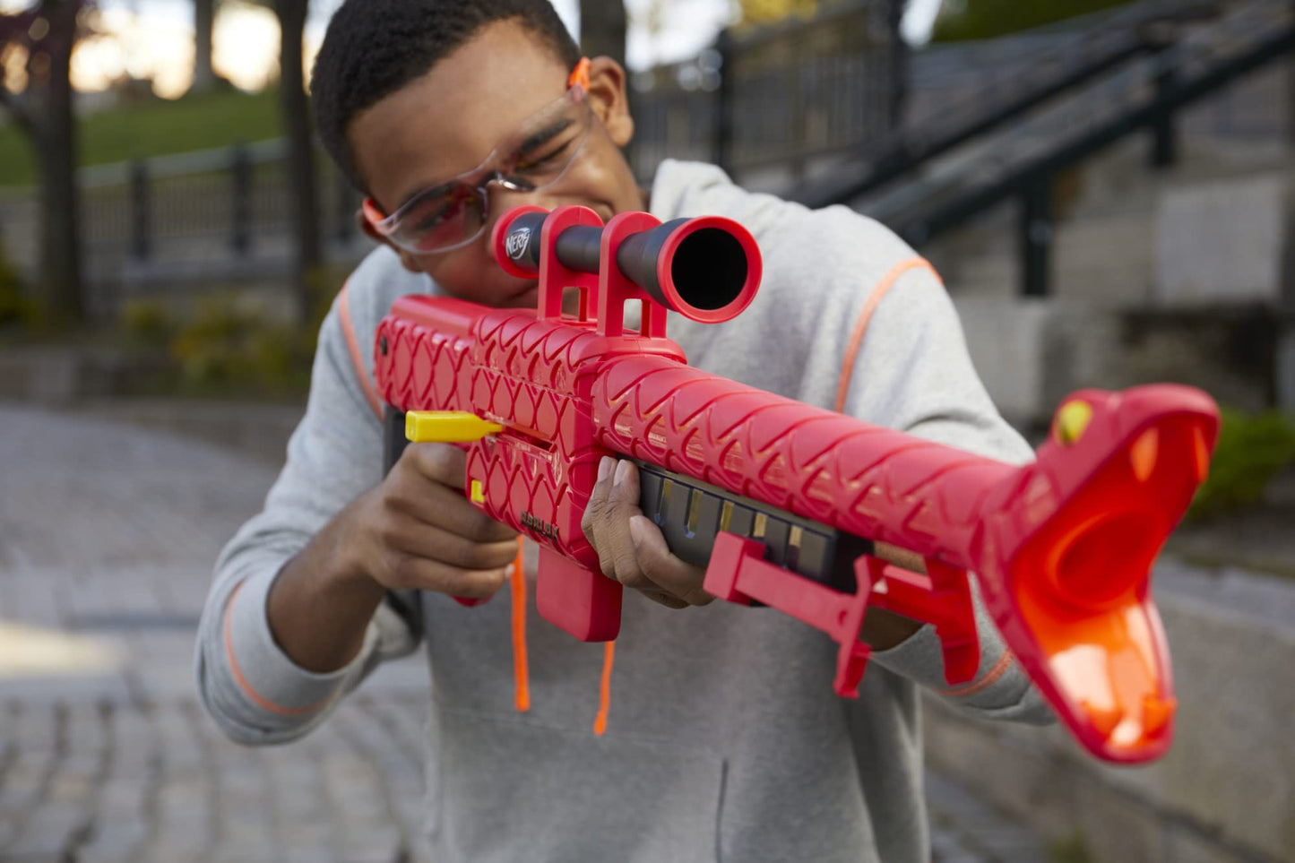 NERF Roblox Zombie Attack: Viper Strike Sniper-Inspired Blaster with Scope and Exclusive Roblox Item Code