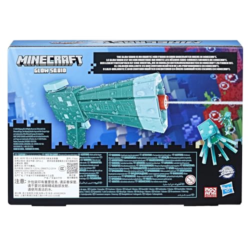 Nerf Super Soaker Minecraft Glow Squid Water Blaster – Outdoor Water Toy for Kids