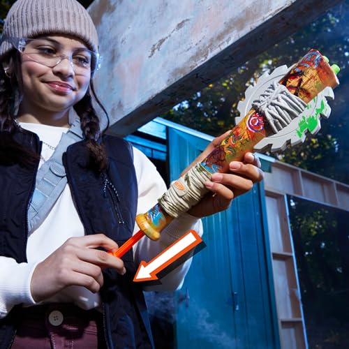 Nerf Zombie Strikeout Dart Blaster – 8 Darts, Foam Blade, Pull-Back Priming