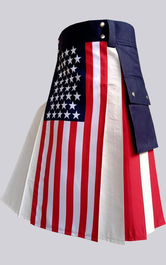 American Utility Flag Kilt USA Flag Hybrid Utility Kilt
