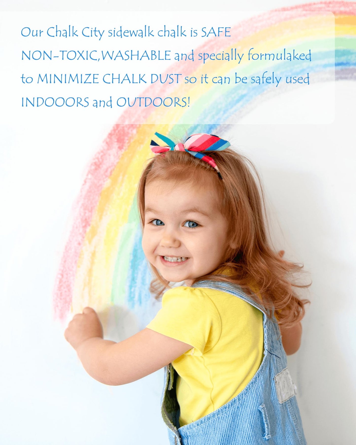 NewFamily Dustless Chalk 2-Pack – 24 Sticks, Non-Toxic & Washable for Kids (Ages 3+)