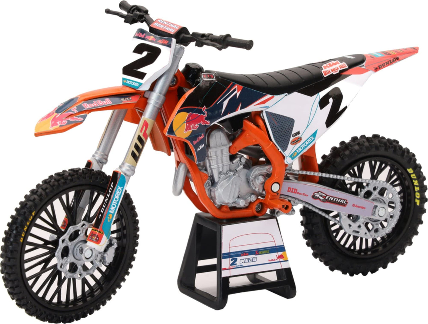 NewRay KTM 450 SX-F #2 Cooper Webb Diecast Model – 1:12 Scale