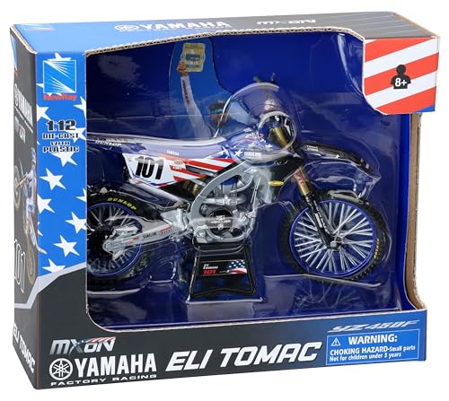 NewRay Yamaha YZ450F 1:12 Scale Eli Tomac Race Team Replica