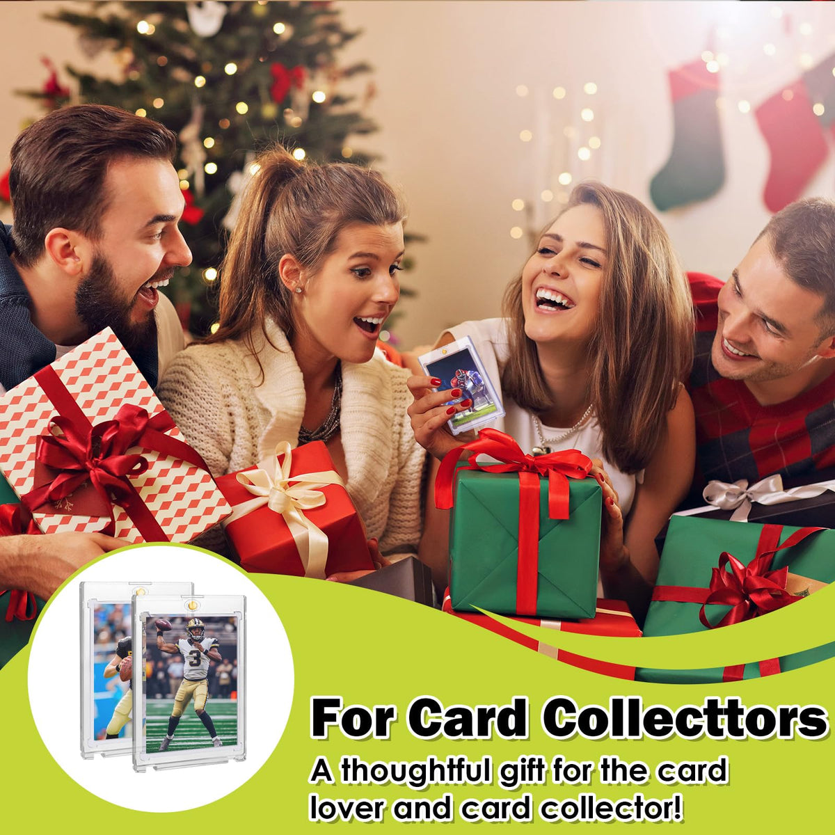Ngdiluxury 130pt Magnetic Card Holders – 36 Pack Top-Load Card Protectors for Trading Cards