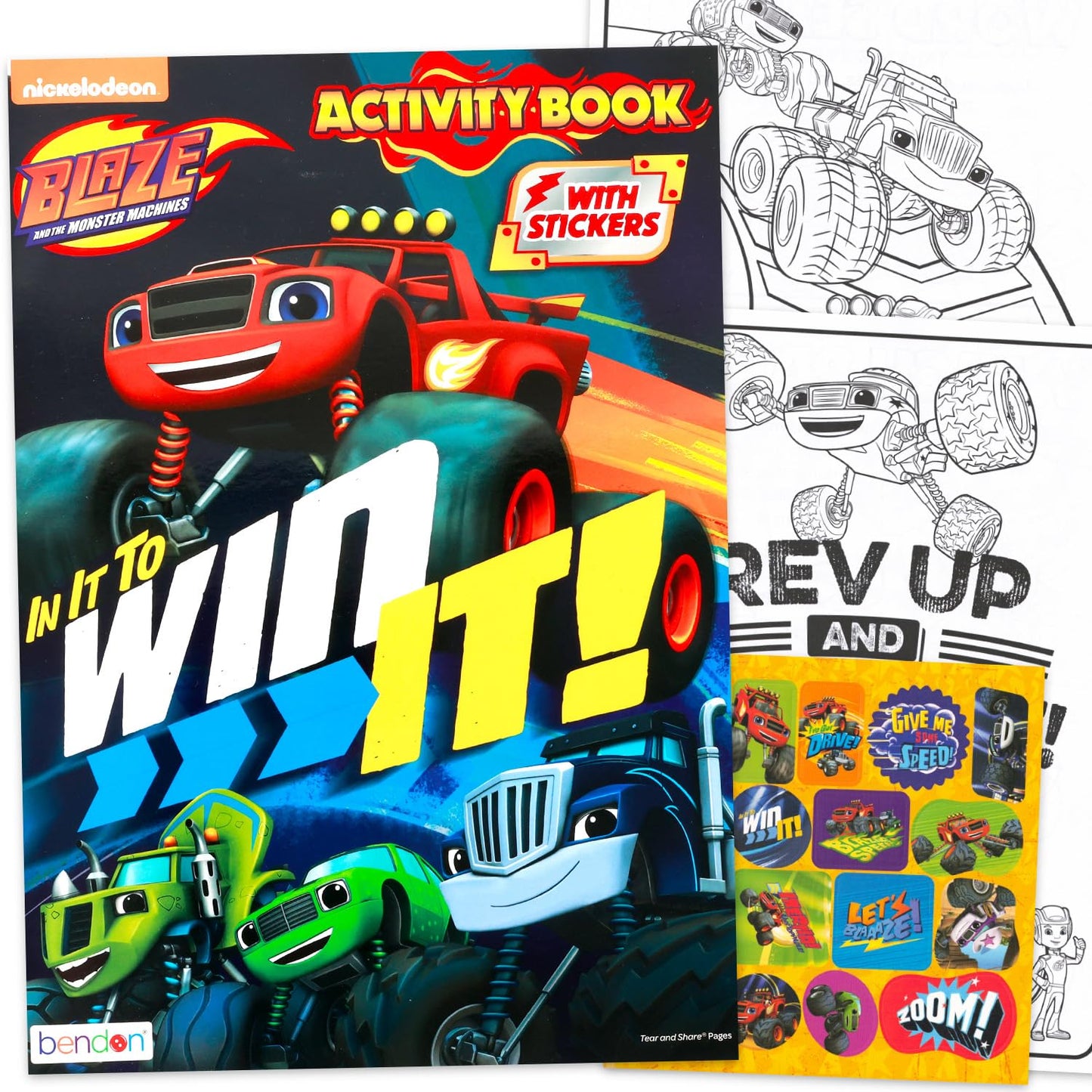 Nickelodeon Blaze and the Monster Machines Let's Blaze Jumbo Coloring & Activity Book (8x10.5)