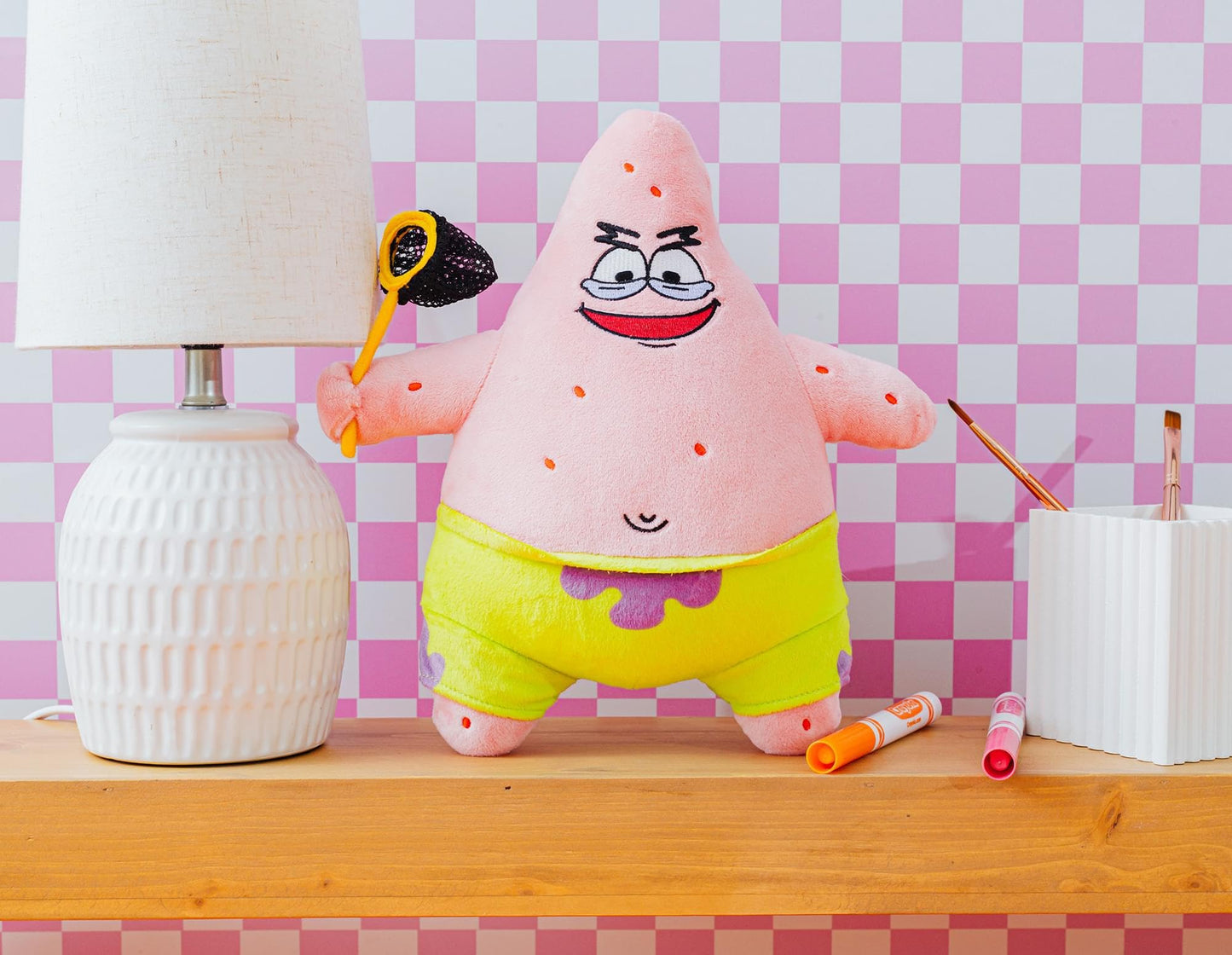 Nickelodeon Patrick Star Jellyfishing Plush – 10-Inch Collectible from SpongeBob