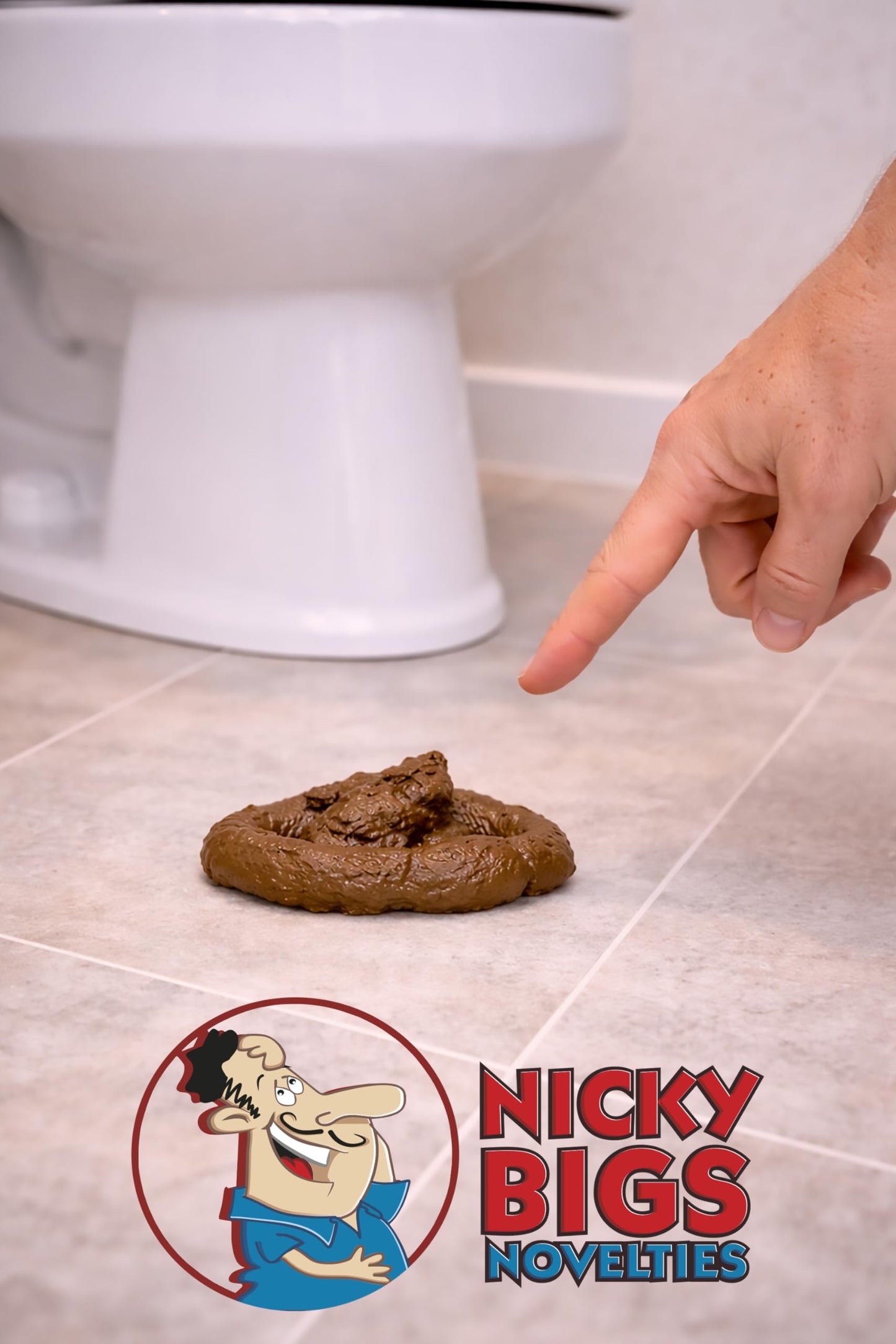 Nicky Bigs Novelties Fake Dog Poop Pile – Realistic Prank Prop