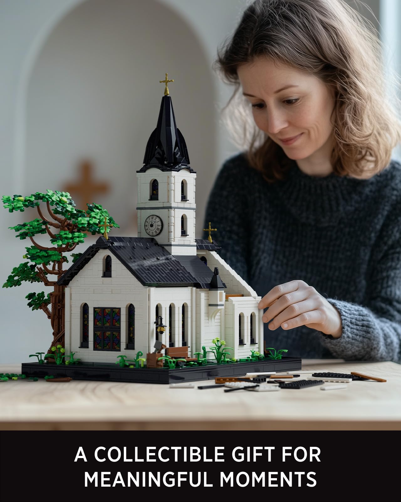 Nifeliz Church Building Set for Adults — Vintage Countryside Model, 3,116 PCS (NF10310)