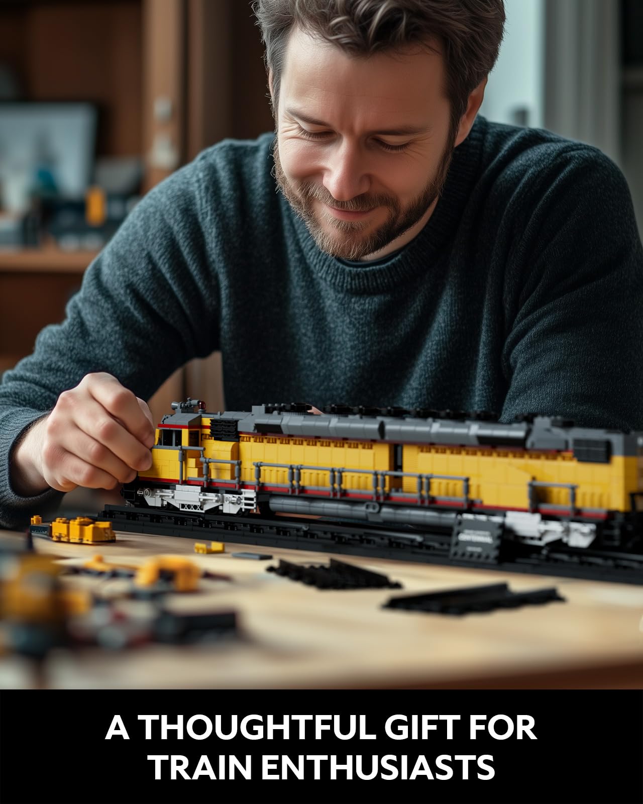 Nifeliz DDA40X Locomotive Building Set – 1603 PCS, NF10296 | Collectible Train Model for Adults
