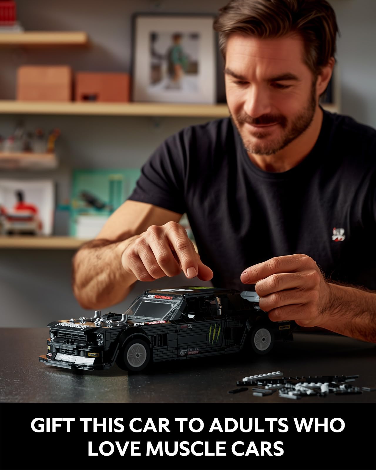 Nifeliz Mini HOONIKEN Muscle Car Building Set – 1,605 Pieces, NF10272A