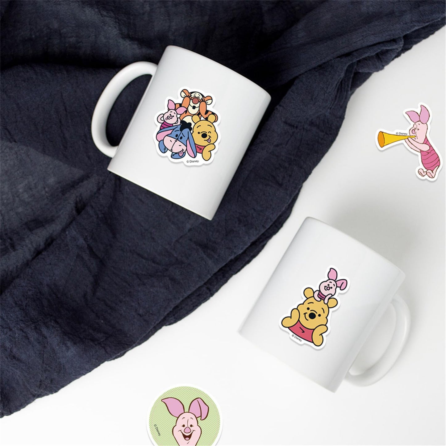 NineGirl 50pcs Cartoon Tigger & Pooh Stickers – Waterproof Vinyl Decals for Laptops, Water Bottles, Notebooks