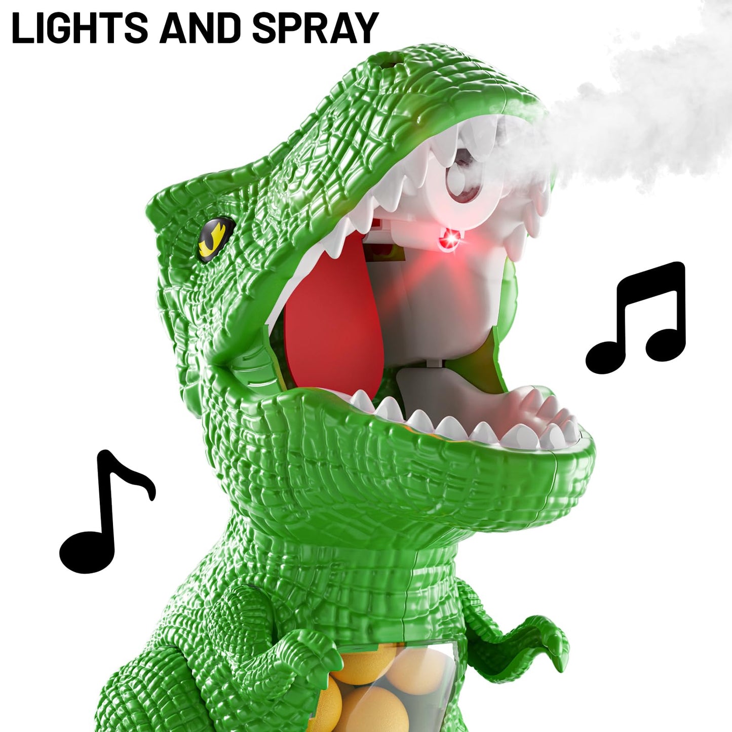 NIPLOOOW Moveable Dinosaur Shooting Toy for Kids 3-8 | Interactive Foam Ball Launcher