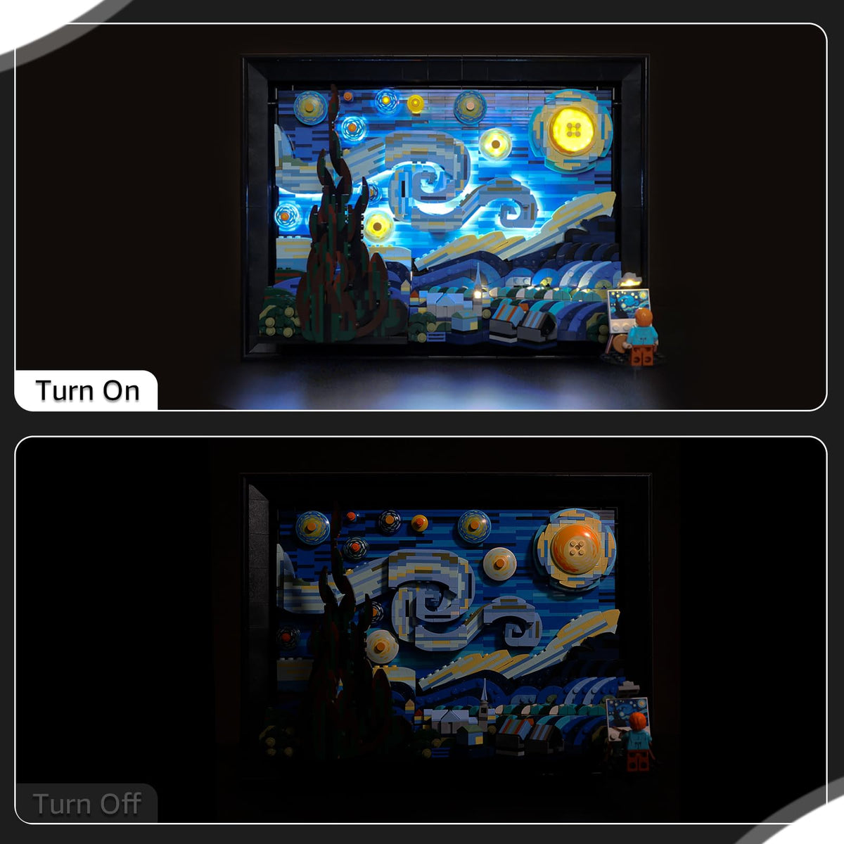 Nitemode LED Light Kit for Lego 21333 Starry Night – Vincent van Gogh Set Lighting