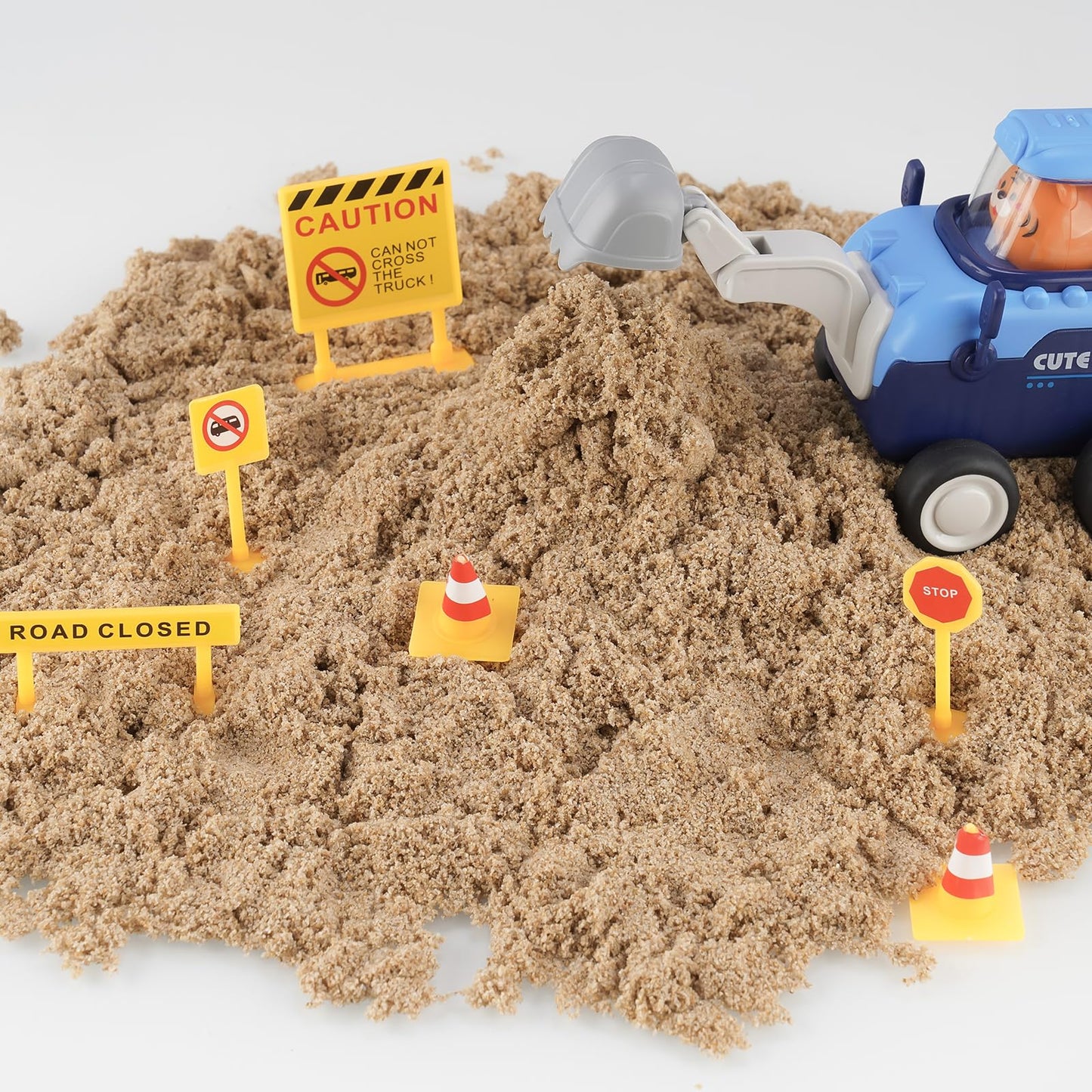 NiToy FlexiSand 11lb Bulk Pack – Moldable, Self-Sticking Sand That Never Dries Out for Kids 3+