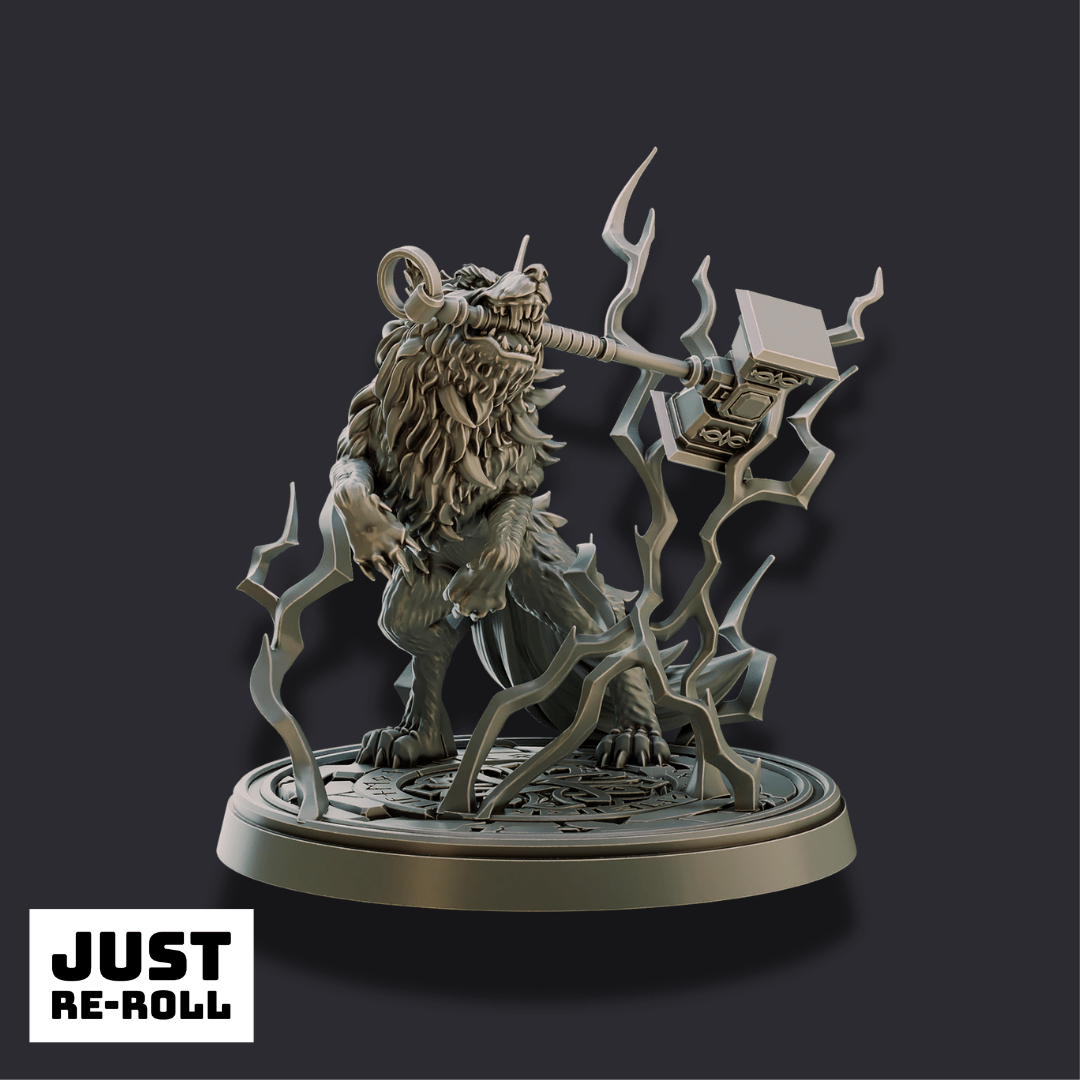 Nordic Wolf – 3D Printed Fantasy Beast Miniature