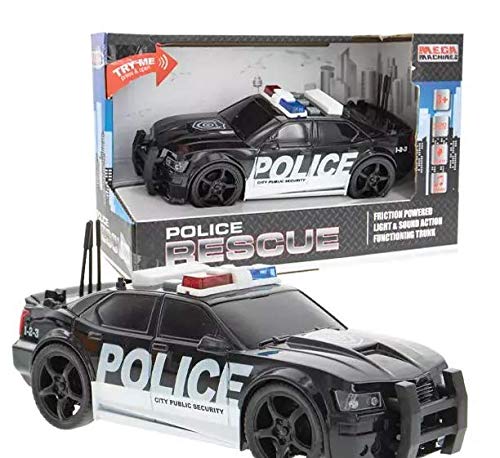Friction Powered Police Car Toy Rescue Vehicle with Lights & Siren | Number 1 in Gadgets
